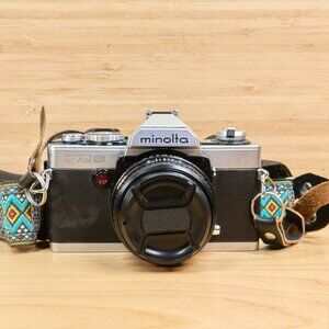 Vintage Minolta XG9 35mm SLR Film Camera, with 45mm f2 Minolta MD Rokkor X Lens